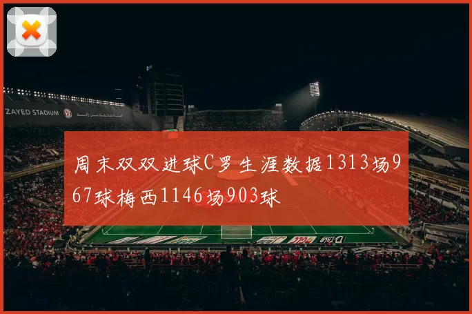 周末双双进球C罗生涯数据1313场967球梅西1146场903球